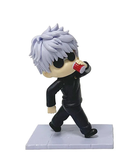 Jujutsu Kaisen Q Edition Sunglasses Gojo Wu Xia You Jie Street Slipper Standing Posture Handheld Car Ornament Decoration