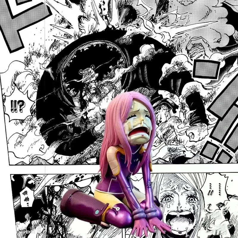 12cm Anime One Piece Figure Crying Jewelry Bonney Action Figures Egg Tip Island Pvc Collection Model Statue Toys Doll Kids Gifts