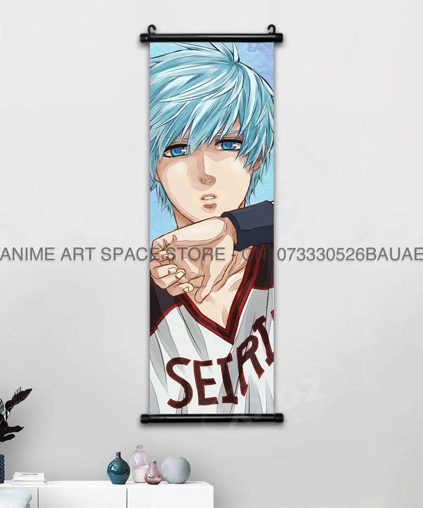 Kuroko no Basket Wall Scroll – Tetsuya Kuroko Anime Canvas Poster