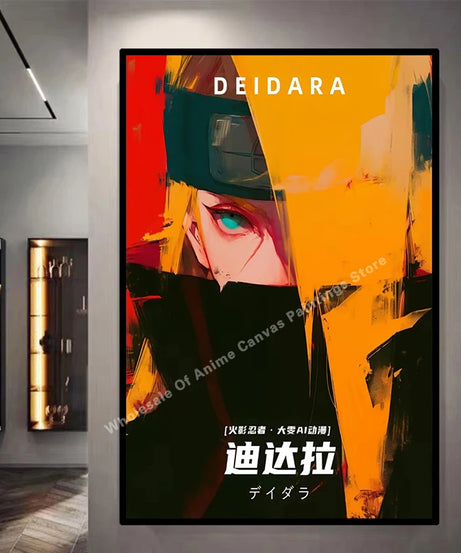 Naruto poster by Kakashisuke Itachi Uchiha Akatsuki Anime character oil painting modern home decoration mural