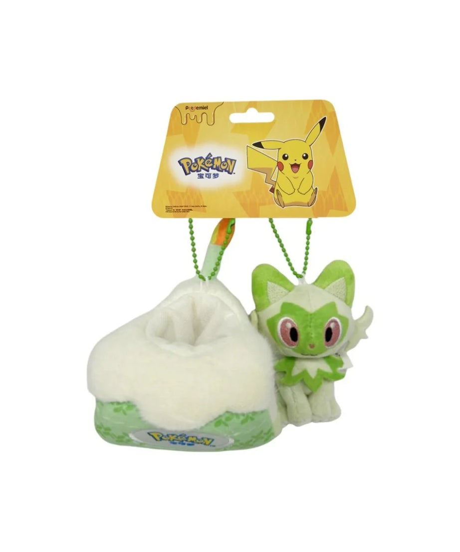 Cute Pokemon Sweet Dream Cake Series Gengar Pikachu Jigglypuff Rowlet Piplup Plush Doll Keychain Bag Pendant Toy Gift