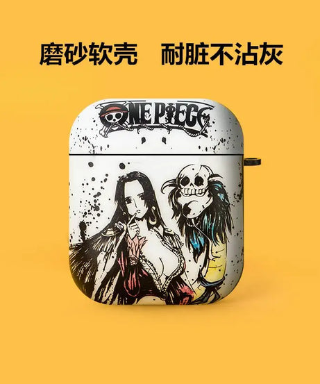 Anime One Piece Airpods1/2 Protective Case for Iphone Pro Bluetooth 3Rd Generation Earphones with Anti Drop Frosted Soft Shell