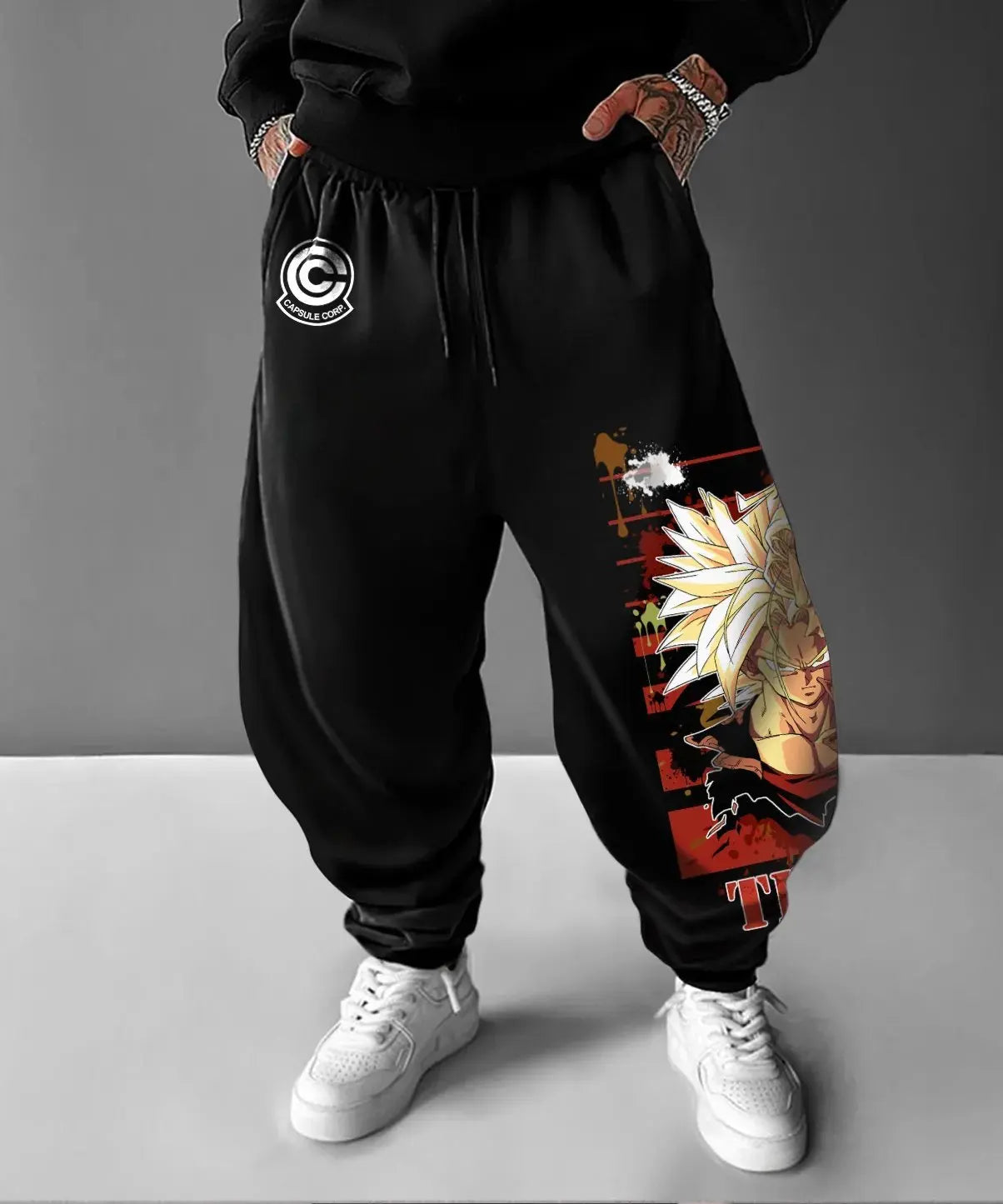 Dragon Ball Z Super Saiyan Goku Men Sweatpants Anime Print Jogger Sports Pants Loose Streetwear Casual Hip Hop Manga Y2k Clothes