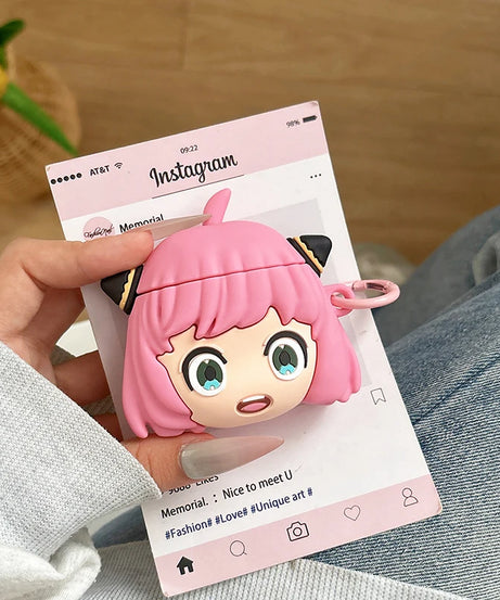 Anya Case for Apple Airpods 4 3 2 1 Gen Protective Cover for AirPods Pro 2nd 1st Generation Pro2 Anime Comics