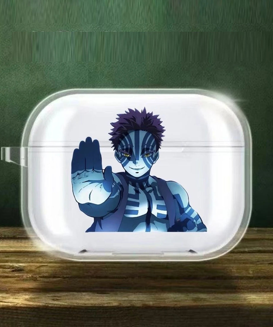 Anime Demon S-Slayer Cool Case Soft silicone TPU Case For AirPods4 Pro 1 2 3 Clear Transparent Bluetooth Earphone Case
