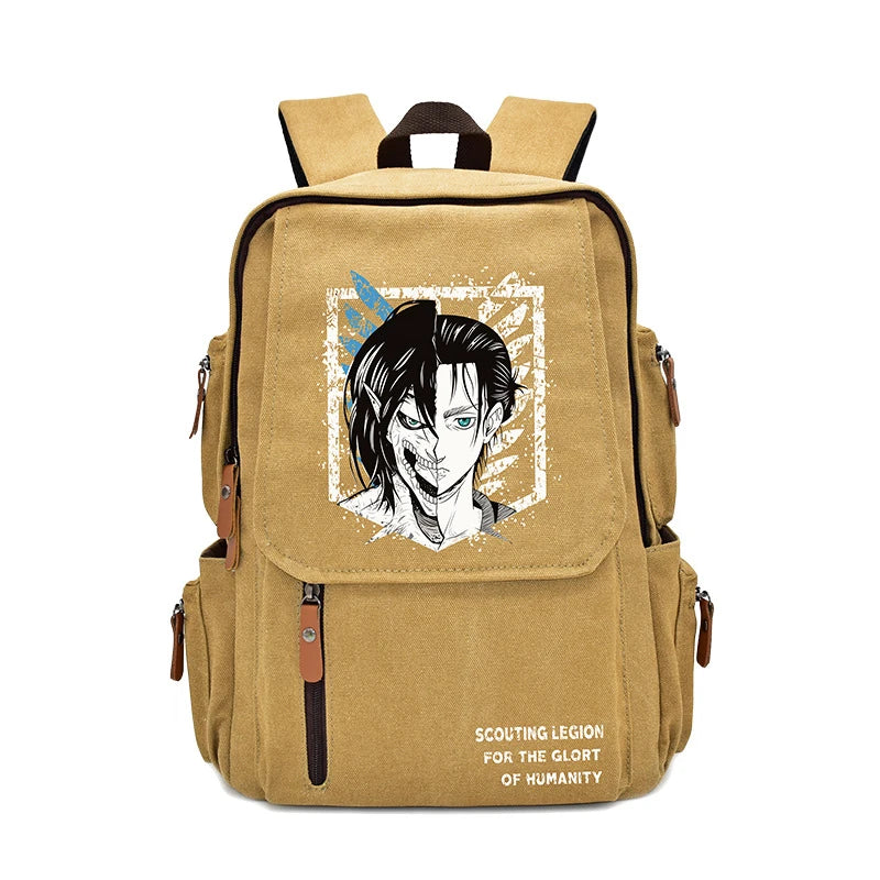 New Attack On Titan Anime  Peripheral Rucksack Primary and Secondary School School Bag Men's and Women's Backpack Birthday Gift