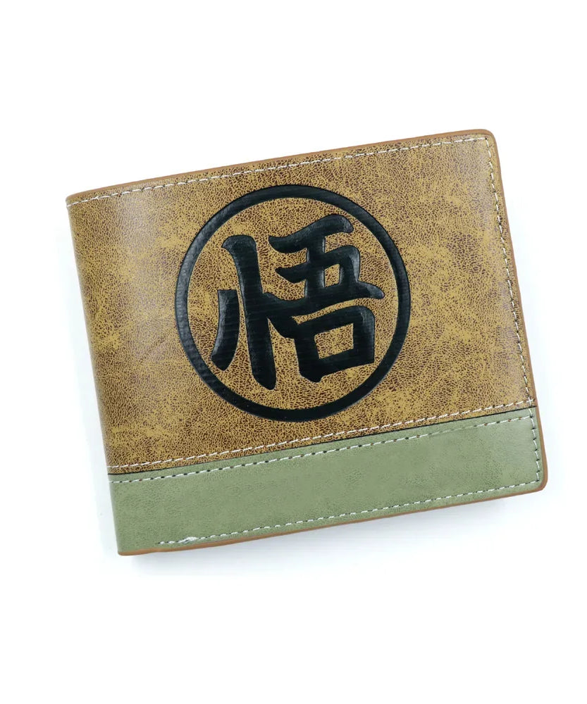 Anime demon slayer Man Bifold Wallets Khaki Card Holders Coin Purse