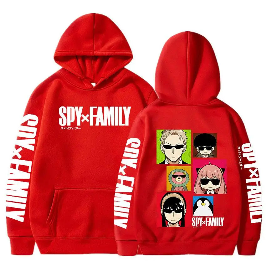 Spy x Family Anya Forger Printed Oversized Hoodie – Classic Harajuku Streetwear Sweatshirt