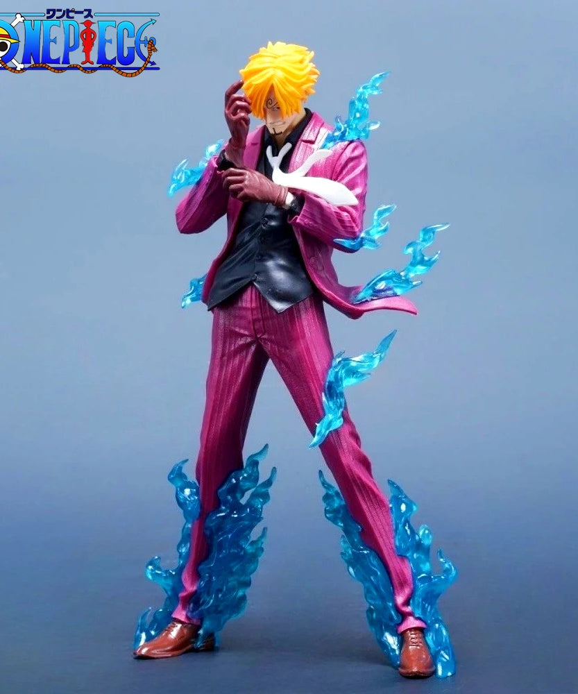24cm/9.45in Anime ONE PIECE Figure Sanji Action Figures Pvc Statue Desktop Ornamen Collection Model Toys Gifts
