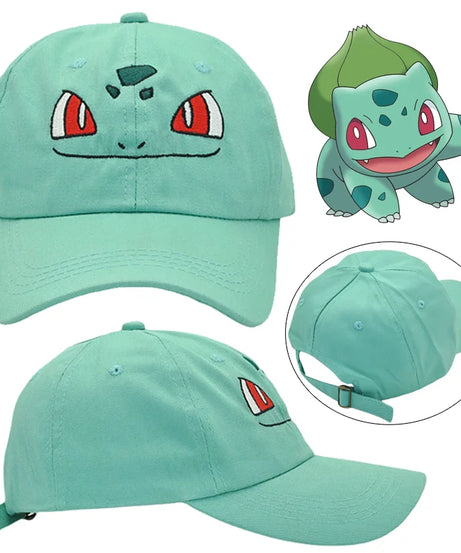 Pokémon Bulbasaur Baseball Cap – Unisex Cotton Outdoor Sports Hat