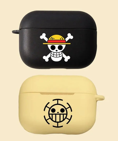 The new One Piece Skull is suitable for airpods PRO 3rd generation protective case 1/2 Apple Bluetooth silicone earphone case