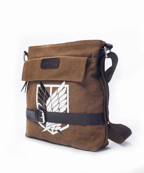 Anime Attack on Titan Print Canvas Bag Crossbody Bag Cosplay Vintage Shoulder Bags High Quality Bags for Men Women