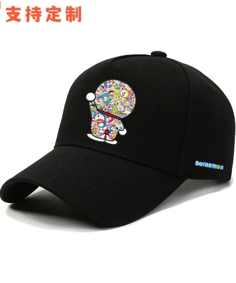 Doraemon machine cat little ding-dong anime outdoor leisure baseball cap sports sunshade sunscreen duckbill hat for men
