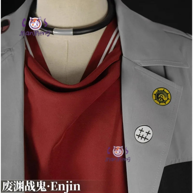 GACHIAKUTA Anime Enjin Cosplay Nji Costume Halloween party fashion men women uniform jacket pants shirt prop wig New set
