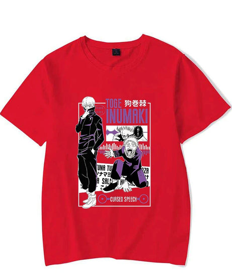 Hot Anime Inumaki Toge Graphic Short Sleeve T-Shirts For Women Men Shirts Loose T-Shirt Casual Summer T-Shirts Plus Size Tops