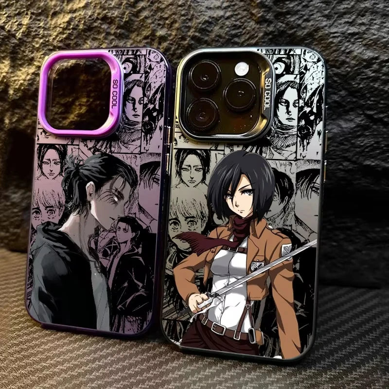 Hot Anime J-Jaegers M-Mikasas Phone Case For Samsung Galaxy A14 A15 5G S21 S22 S23 S24 5G FE Plus Ultra A25 A35 A52 A53 A54 A55
