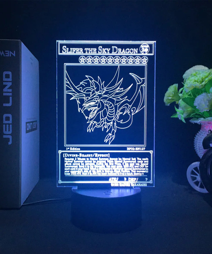Anime Action Figure Led Night Light Manga Yu Gi Oh Dark Magician Girl for Kid Bedroom Decor Lamp Kawaii Room Decor Light