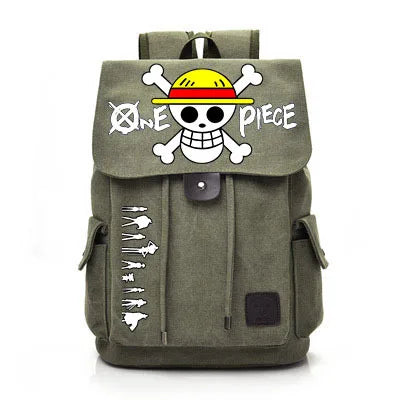 One Piece Anime Backpack Cosplay Luffy Unisex Students School Bag Large Capacity Bookbag Laptop Travel Rucksack Outdoor Bag Gift