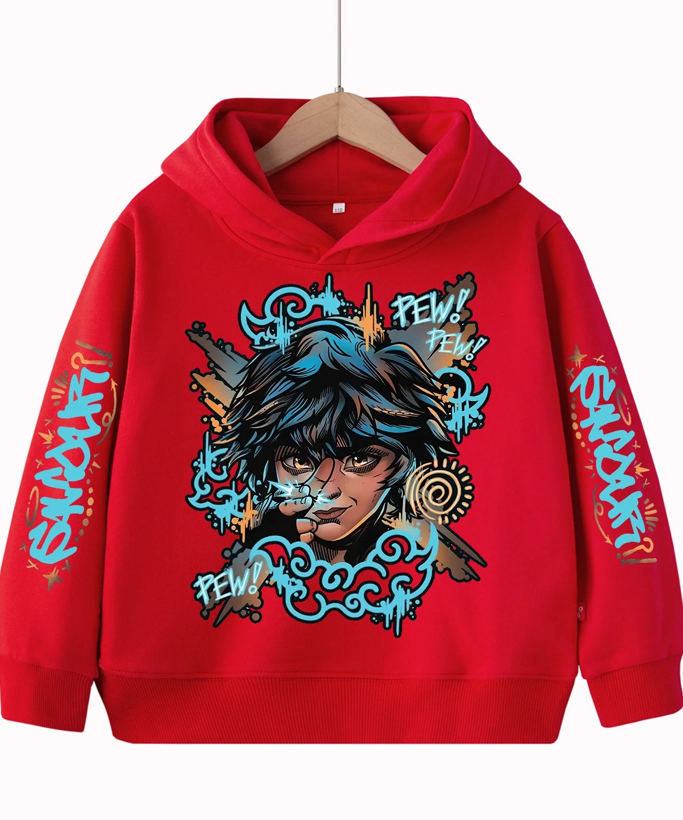 Arcane-Isha Anime Children's-Hoodie Harajuku Hip Hop Pullover Tops Sweatshirt