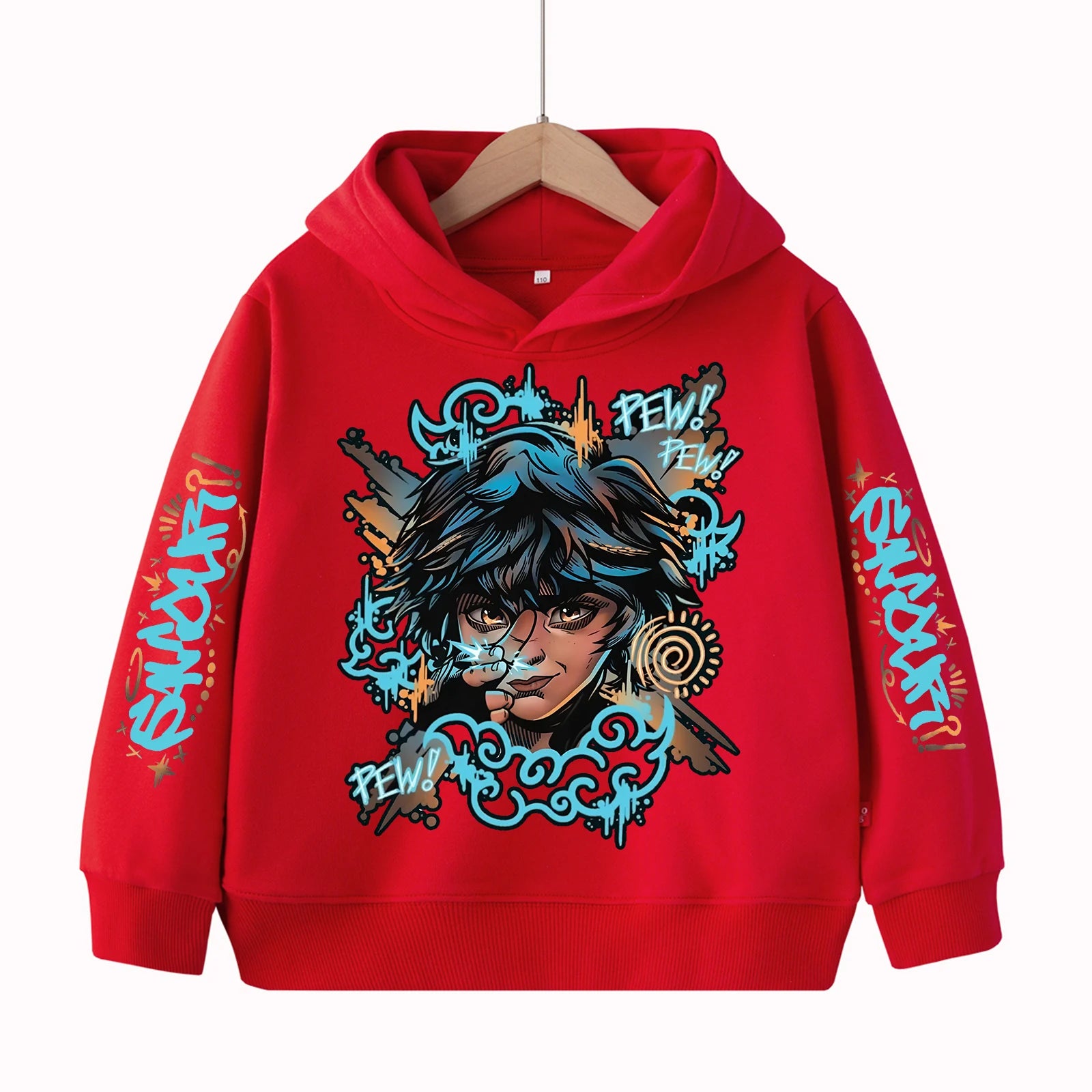 Arcane-Isha Anime Children's-Hoodie Harajuku Hip Hop Pullover Tops Sweatshirt