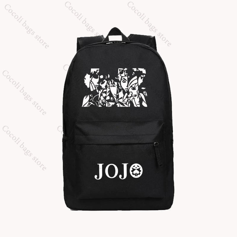 Anime JoJo's Bizarre Adventure Print Backpack School Bag Large Capacity School Backpack Oxford Teenage Youth Backpacks