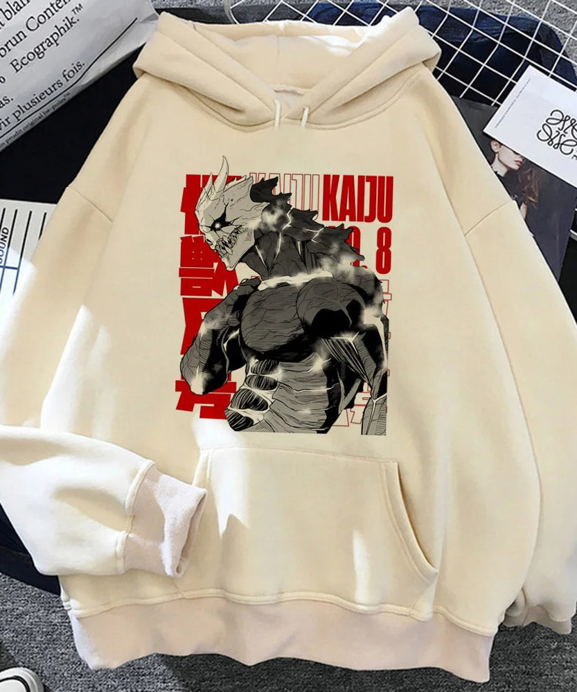 Kaiju No. 8 Hoodie – Y2K Anime Streetwear Pullover