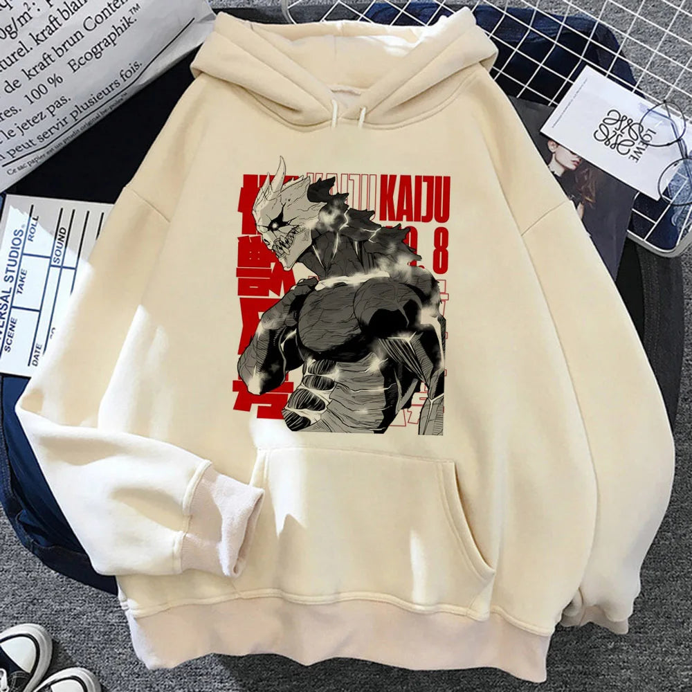 Kaiju No. 8 Hoodie – Y2K Anime Streetwear Pullover