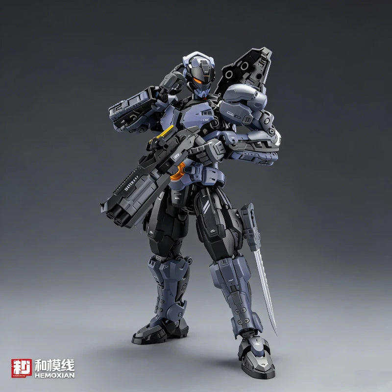 Hemoxian Over Zero 1/10 Baki Boxer Assembly Mecha Model Kit  Action Figure With Water Decals Collectible Toy Ornament Boy Gift