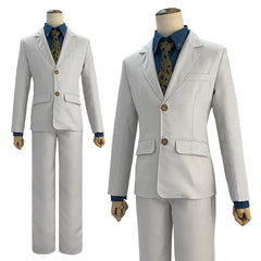 Anime Jujutsu Kaisen Kento Nanami Cosplay Costume – Suit, Vest & Wig Set