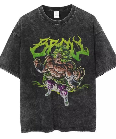 Vintage Washed Dragon Ball Tee – Streetwear Anime T-Shirt