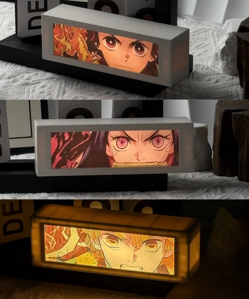 Anime 3D Motion Light Box – Manga Night Lamp for Bedroom & Gifts