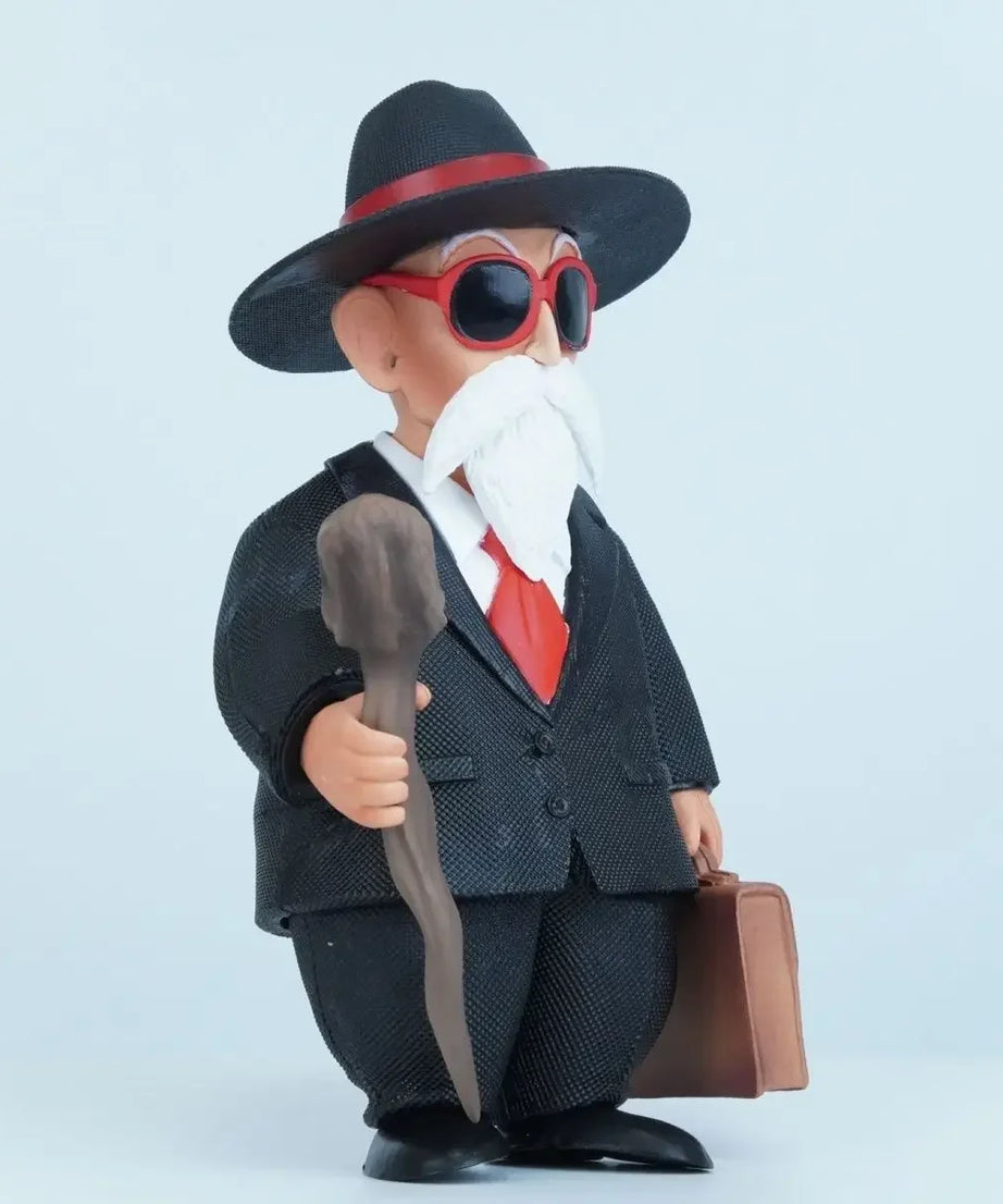 16cm Dragon Ball Master Roshi Western-Style Clothes Standing Anime Figure PVC Statue Collection Desktop Ornament Kids