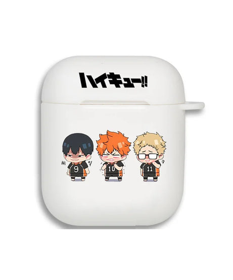 Cute Anime Oya Haikyuu Love Volleyball Earphone Case For AirPods 12 3 Pro Clear silicone wireless Bluetooth headphone case