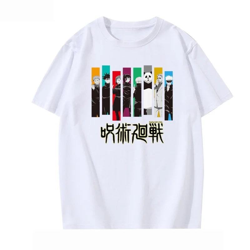 Jujutsu Kaisen Full Team Graphic T-Shirt Unisex Harajuku Anime Streetwear Tee 6