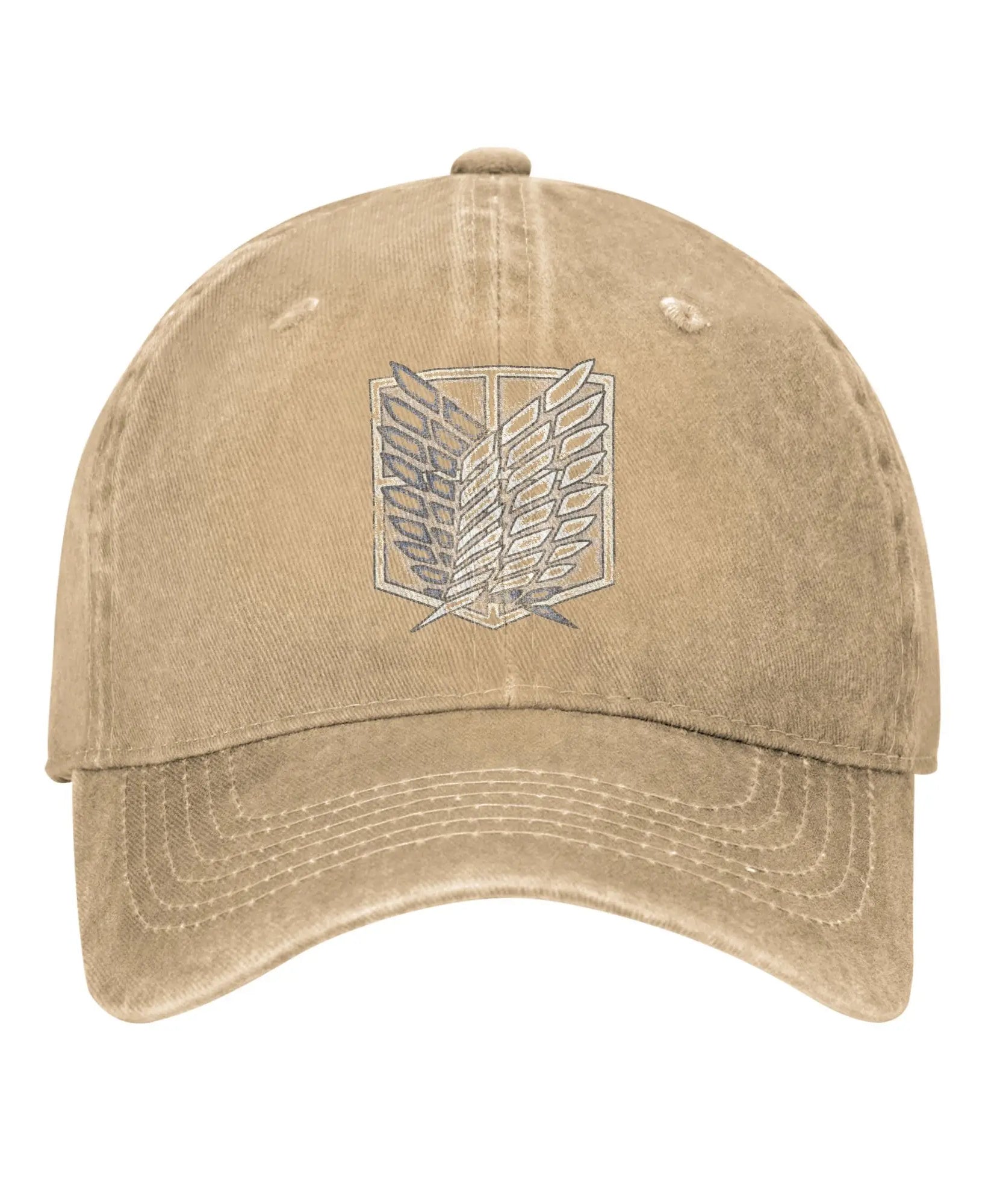 Attack On Titan Distressed Scout Symbol Anime Baseball Caps Vintage Distressed Cotton  Snapback Cap Unisex Travel  Gift Hats Cap