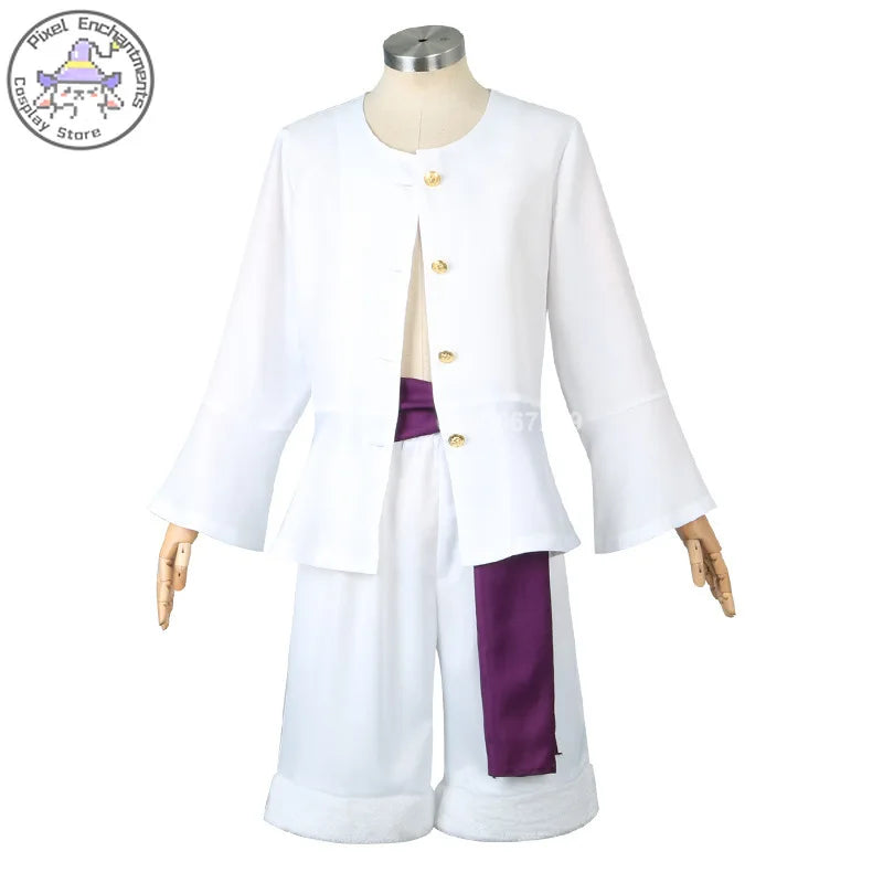 One Piece Luffy Gear 5 (Nika) Cosplay Costume — Wano Set 6