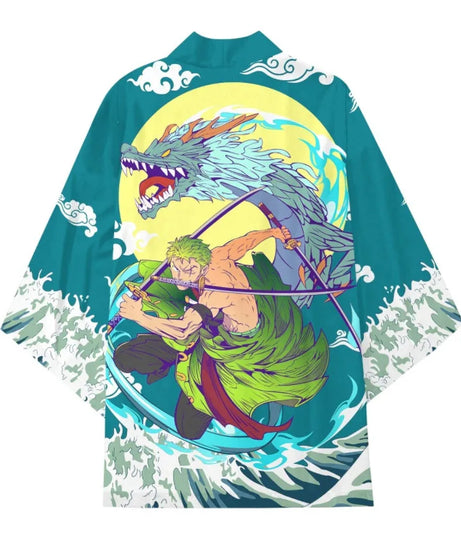 New Anime ONE PIECE Kimono Cape Cosplay Clothing 3D Printing Comics Casual Cardigan Jacket Men and Women Birthday Gifts