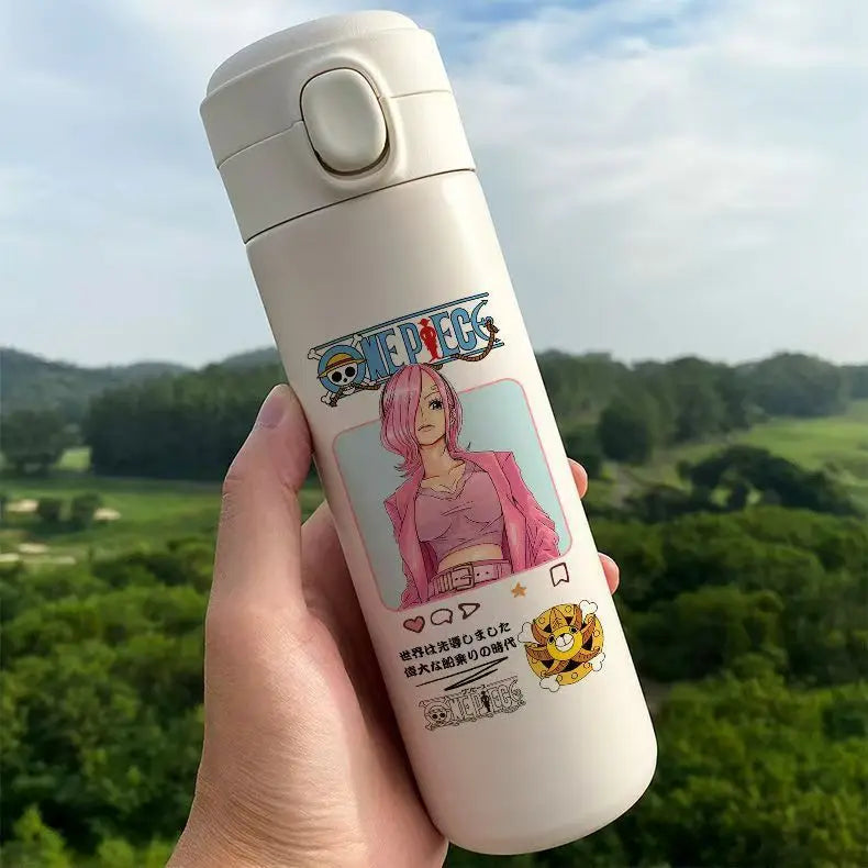 Monkey D. Luffy One Piece Thermos Cup – Anime Travel Mug for Coffee & More