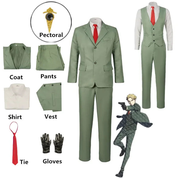 Spy x Family Loid Forger Cosplay Costume Set – Twilight Light Green Suit