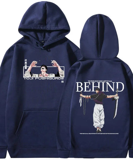 Anime Jujutsu Kaisen Fushiguro Toji Hoodies Men's Women Clothing Fashion Hip Hop Oversized Sweatshirts Casual Harajuku Pullovers