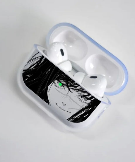 Cool M-Makima Chainsaw Man  Case Soft silicone TPU Case For AirPods 4 Pro 1 2 3 Clear Transparent Bluetooth Earphone Case