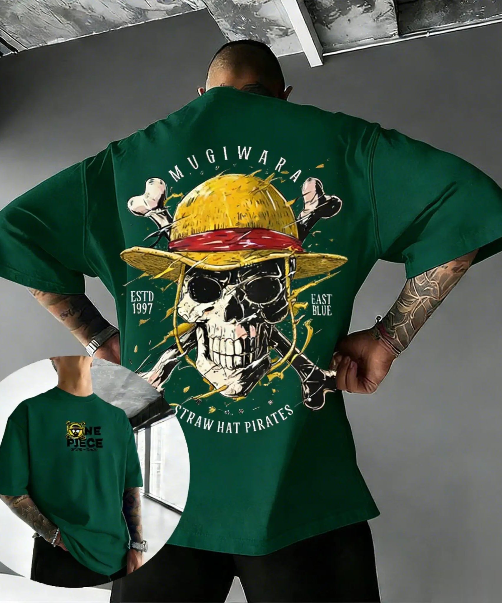 Unisex Oversize One Piece Skull Anime T Shirt Men Women Cotton Streetwear Casual Short Sleeve Top Graphic Tee Trendy 2026 Summer