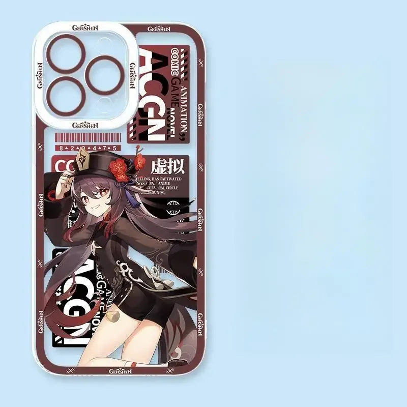 Genshin Impact Phone Case For iPhone 17 16 15 11 12 14 13 Pro Max Mini X XS XR 7 Plus 16E Air Shockproof Silicone Cover Fundas