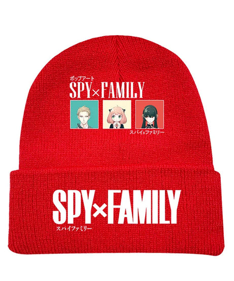 New Spy×Family Peripherals for Men and Women New Personalized Creative Letter Printing Soft, Comfortable and Warm Knitted Hats
