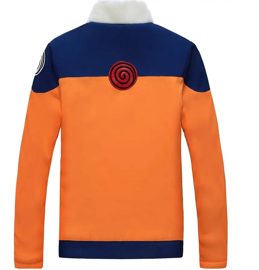 Naruto Uzumaki Winter Hoodie Cosplay Jacket - Unisex Casual Sports Coat