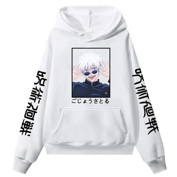 Jujutsu Kaisen Gojo Satoru Manga Graphic Hoodie Harajuku Streetwear