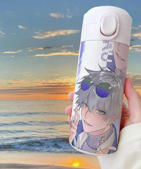 Gojo Satoru Jujutsu Kaisen Thermos Bottle – Anime Stainless Steel Water Cup