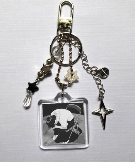 Reading table! Keychain New Century Evangelion Anime