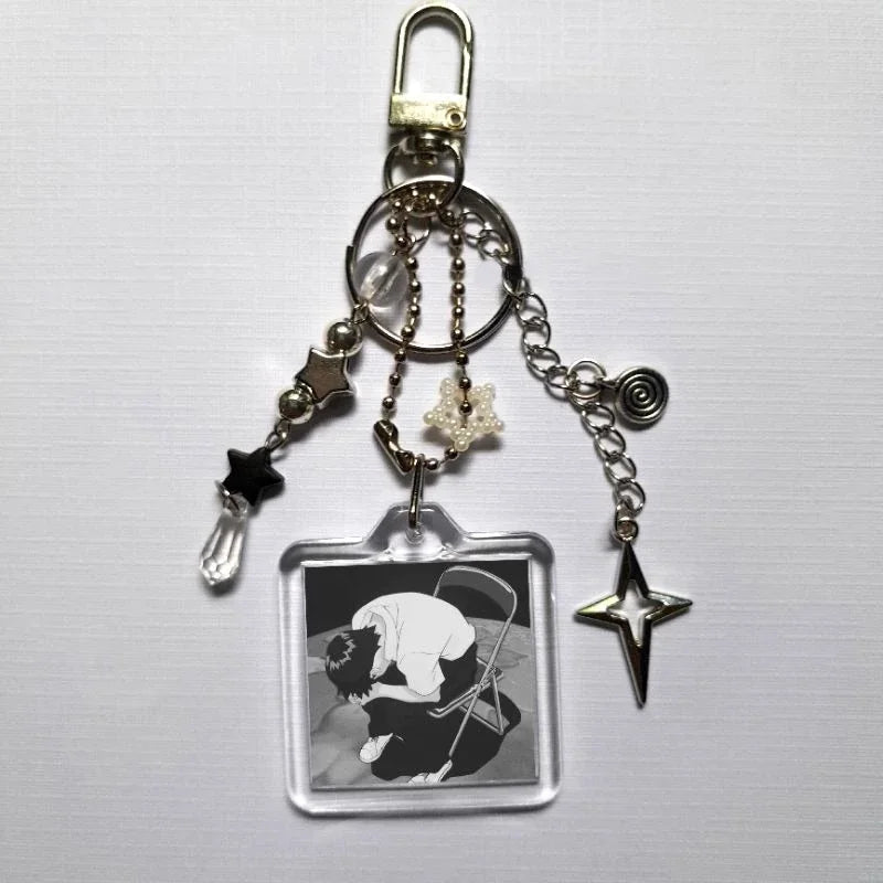 Reading table! Keychain New Century Evangelion Anime