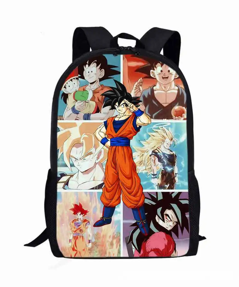 Dragon Ball Super Backpack Boys' Primary School Backpack Kindergarten Bag Game Printed Backpacks Large Capacity Simple